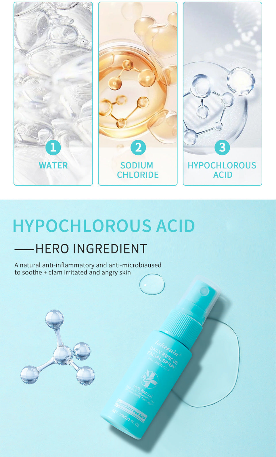 3-in-1 Hypochlorous Spray