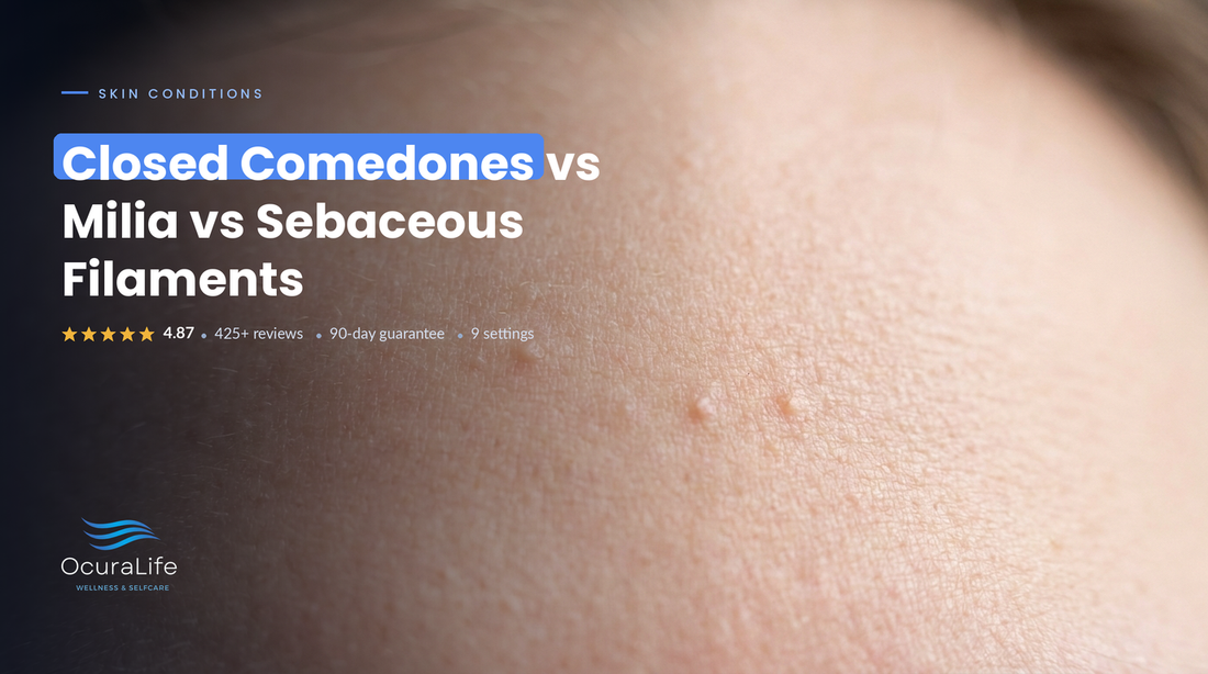 Closed Comedones vs Milia vs Sebaceous Filaments: Which Bumps Are These?
