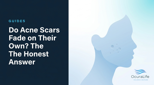 Editorial illustration: Do Acne Scars Fade on Their Own? The Honest Answer
