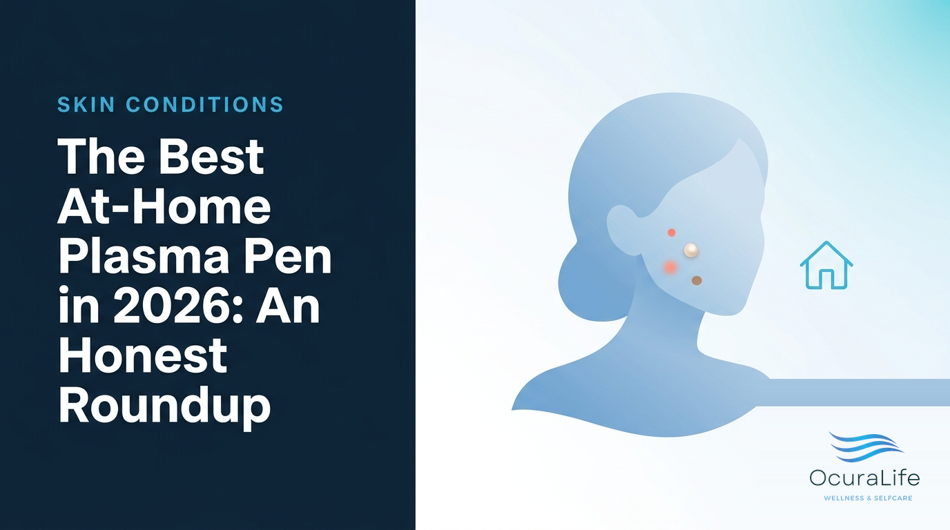 Editorial illustration: The Best At-Home Plasma Pen in 2026: An Honest Roundup