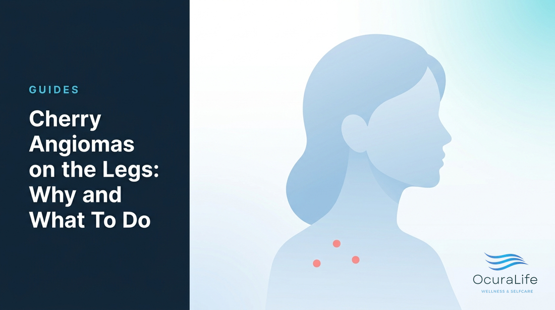 Editorial illustration: Cherry Angiomas on the Legs: Why and What To Do