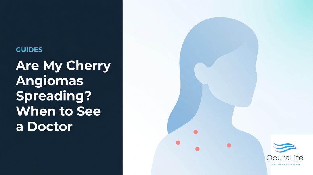 Editorial illustration: Are My Cherry Angiomas Spreading? When to See a Doctor
