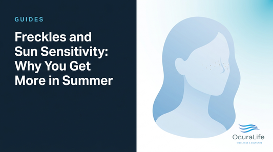 Editorial illustration: Freckles and Sun Sensitivity