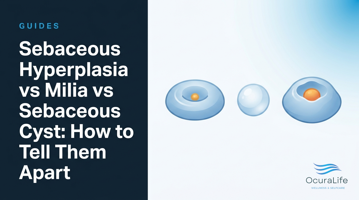 Sebaceous Hyperplasia vs Milia vs Sebaceous Cyst: How to Tell Them Apart