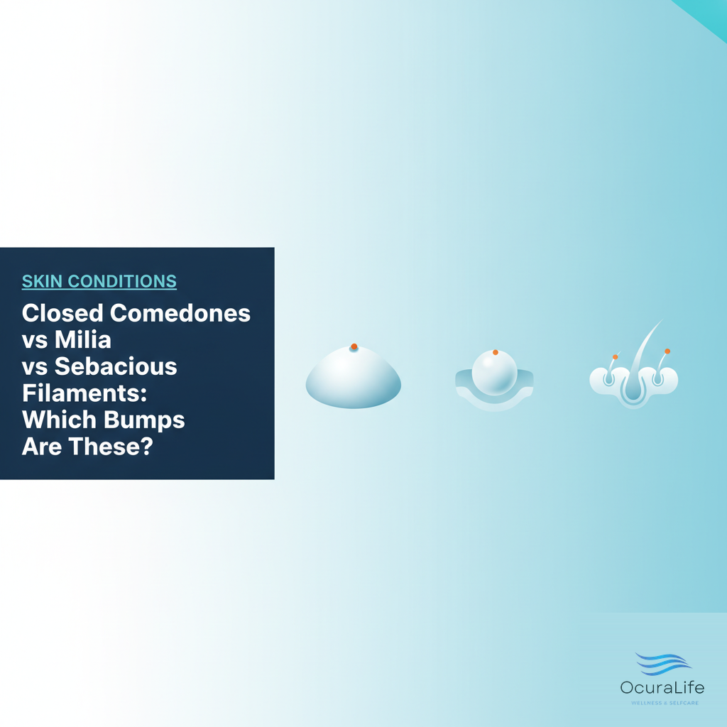 Closed Comedones vs Milia vs Sebaceous Filaments: Which Bumps Are These?