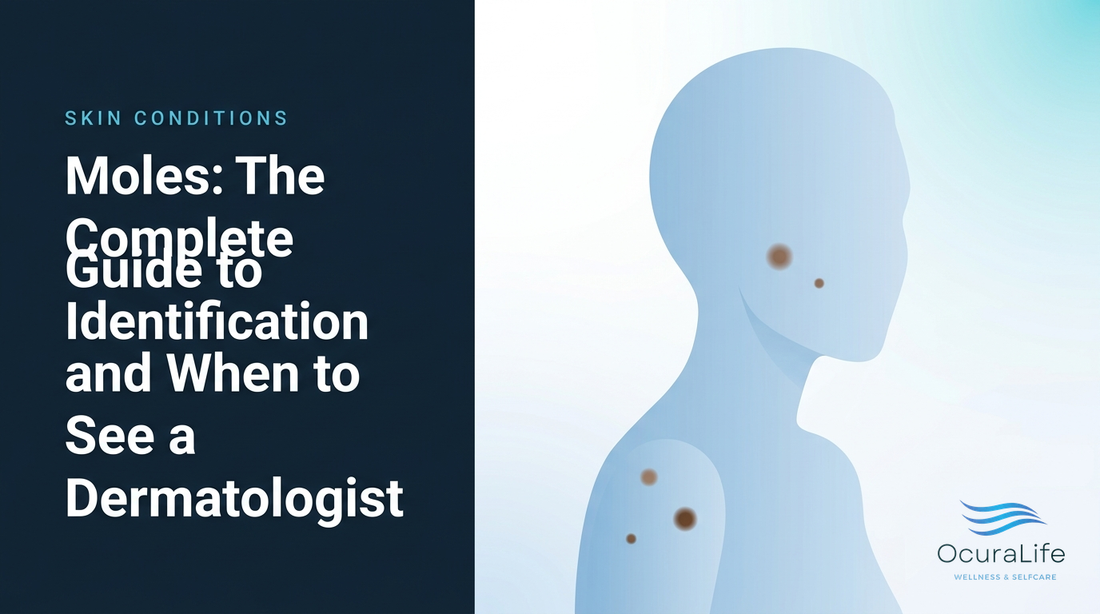 Editorial illustration: Moles: The Complete Guide to Identification and When to See a Dermatologist