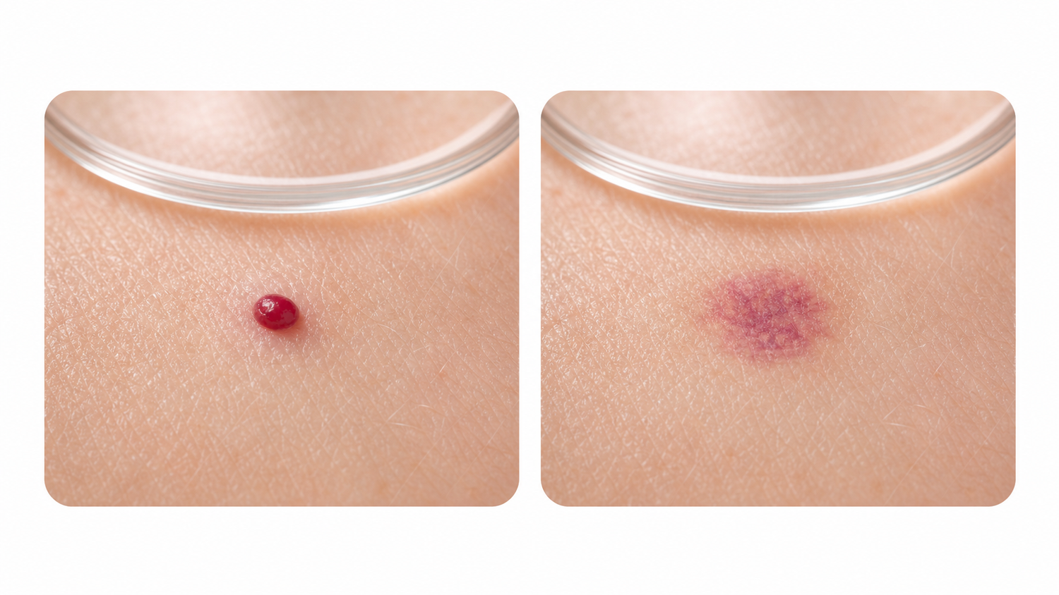 Red Mole vs Blood Spot: How to Tell the Difference infographic
