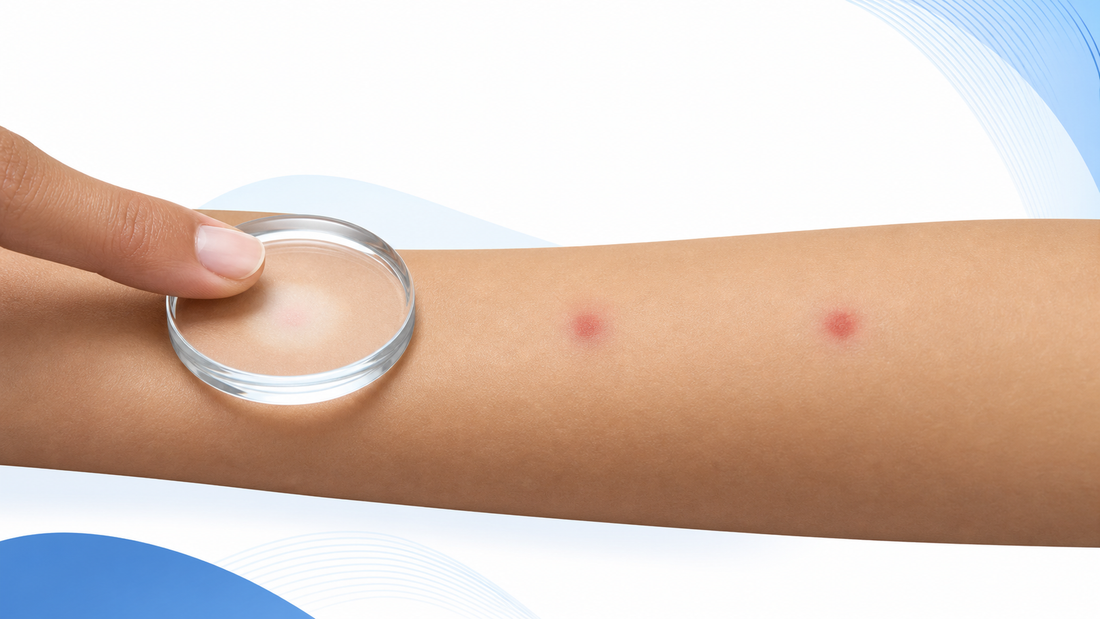 The Blanch Test: How to Tell Red Skin Spots Apart at Home infographic