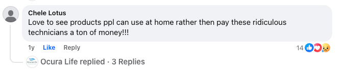 Chele, verified Facebook review