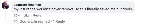 Jeanette, verified Facebook review