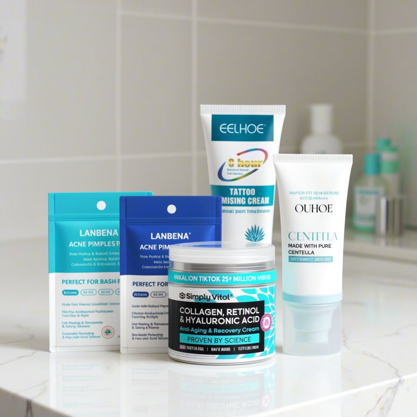 Ocura ultimate care package bundle with plasma pen and skincare aftercare set