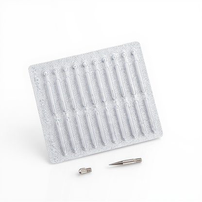 Ocura professional grade plasma pen needle tips on white background