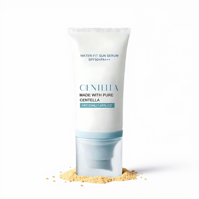 Ocura SPF 50 sunscreen bottle for post-treatment sun protection