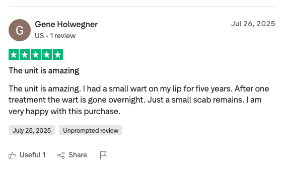 Gene, verified Trustpilot review